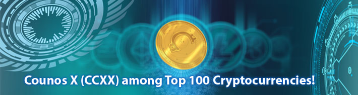 Counos X (CCXX) & Counos Coin (CCA) among Top 100 Cryptocurrencies!