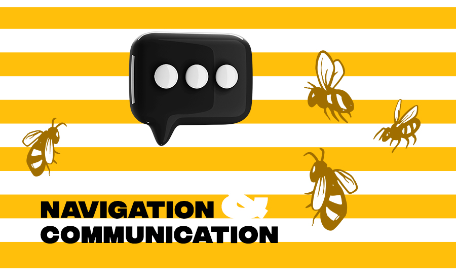 Navigation and Communication: How Bees Use Visual and Olfactory Cues to Navigate and Communicate