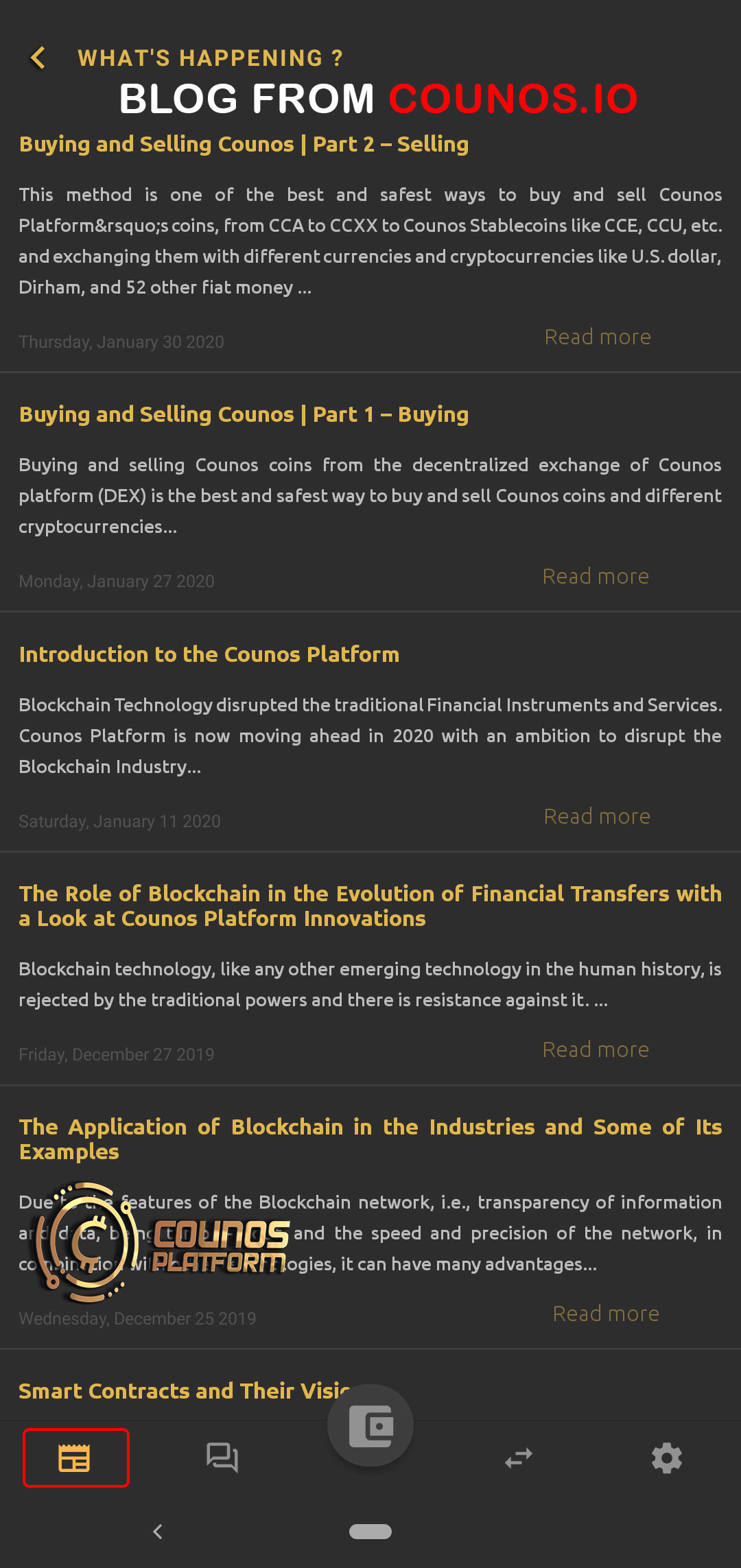 blogs in counos